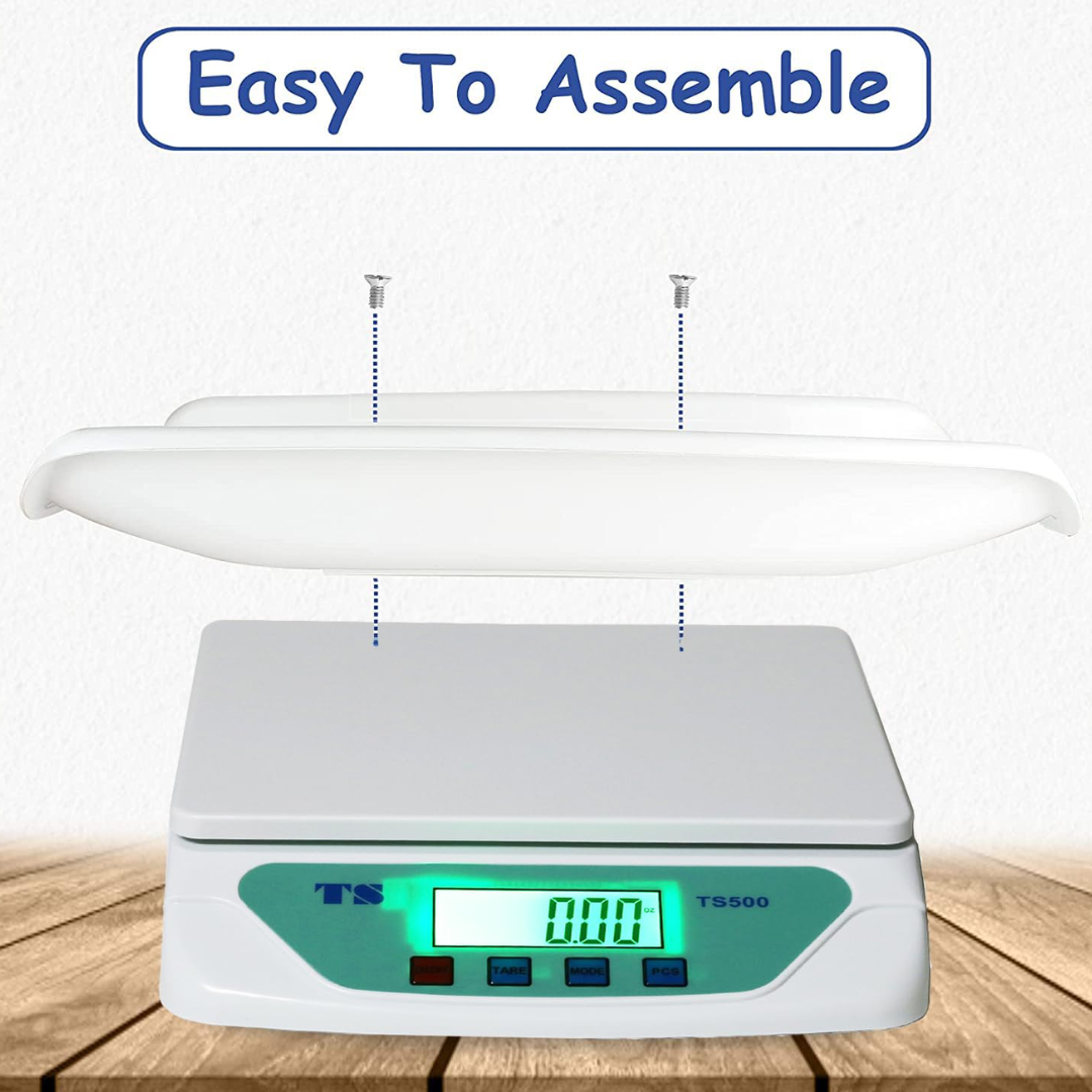 Digital Baby Weighing Scale With Tray For Newborn Baby (White)